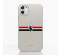 PHONECASES3D - Phone Case compatible with Apple iPhone 11 Manchester United FC - Diagonal Stripes & Devil - Ergonomic Design - Lightweight & Durable Protection - White