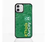 PHONECASES3D - Phone Case compatible with Apple iPhone 12 Mini Hibernian FC Official Protective TPU Black