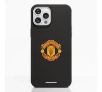 PHONECASES3D - Phone Case compatible with Apple iPhone 12 Pro Max Manchester United FC - Color Shield - Ergonomic Design - Lightweight & Durable Protection - Black