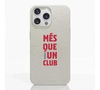 Phonecases3D - Phone Case Compatible with Apple iPhone 14 Pro FC Barcelona Official 100% Plant-Based Black