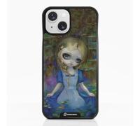 PHONECASES3D - Phone Case compatible with Apple iPhone 15 Jasmine Becket - 3D Phone Case Design Alice in a Monets Water Lillies - Patented 3D Effect Design - Lightweight & Durable Protection - Black