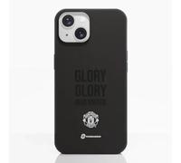 PHONECASES3D - Phone Case compatible with Apple iPhone 15 Manchester United FC - Glory Glory - Ergonomic Design - Lightweight & Durable Protection - Black