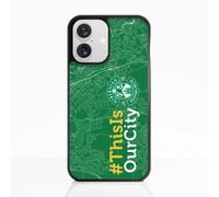 PHONECASES3D - Phone Case compatible with Apple iPhone 16 Hibernian FC Official Protective TPU Black