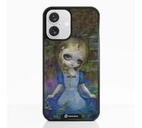 PHONECASES3D - Phone Case compatible with Apple iPhone 16 Jasmine Becket - 3D Phone Case Design Alice in a Monets Water Lillies - Patented 3D Effect Design - Lightweight & Durable Protection - Black