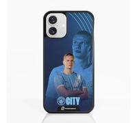 PHONECASES3D - Phone Case compatible with Apple iPhone 16 Plus Man City - Haaland - Patented 3D Effect Design - Lightweight & Durable Protection - Black