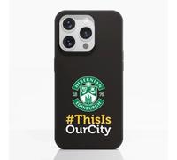 PHONECASES3D - Phone Case compatible with Apple iPhone 16 Pro Hibernian FC Official Compostable 100% Plant Based Black