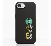 PHONECASES3D - Phone Case compatible with Apple iPhone 16e Hibernian FC Official Compostable 100% Plant Based Black