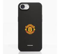 PHONECASES3D - Phone Case compatible with Apple iPhone 16e Manchester United FC - Color Shield - Ergonomic Design - Lightweight & Durable Protection - Black