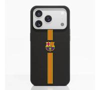 PHONECASES3D - Phone Case compatible with Apple iPhone 17 Pro FC Barcelona - Full Color Crest & Stripes - Ergonomic Design - Lightweight & Durable Protection - Black