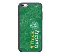PHONECASES3D - Phone Case compatible with Apple iPhone 6 Plus Hibernian FC Official Protective TPU Black