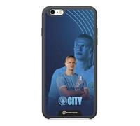 PHONECASES3D - Phone Case compatible with Apple iPhone 6 Plus Man City - Haaland - Patented 3D Effect Design - Lightweight & Durable Protection - Black