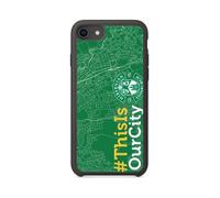 PHONECASES3D - Phone Case compatible with Apple iPhone SE 2022 Hibernian FC Official Protective TPU Black