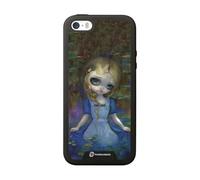 PHONECASES3D - Phone Case compatible with Apple iPhone SE Jasmine Becket - 3D Phone Case Design Alice in a Monets Water Lillies - Patented 3D Effect Design - Lightweight & Durable Protection - Black