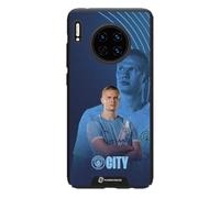 PHONECASES3D - Phone Case compatible with Huawei Mate 30 Man City - Haaland - Patented 3D Effect Design - Lightweight & Durable Protection - Black