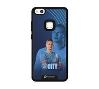 PHONECASES3D - Phone Case compatible with Huawei P10 Lite Man City - Haaland - Patented 3D Effect Design - Lightweight & Durable Protection - Black