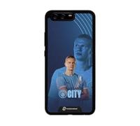 PHONECASES3D - Phone Case compatible with Huawei P10 Man City - Haaland - Patented 3D Effect Design - Lightweight & Durable Protection - Black