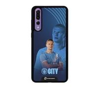 PHONECASES3D - Phone Case compatible with Huawei P20 Pro Man City - Haaland - Patented 3D Effect Design - Lightweight & Durable Protection - Black