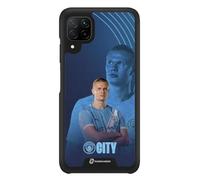 PHONECASES3D - Phone Case compatible with Huawei P40 Lite Man City - Haaland - Patented 3D Effect Design - Lightweight & Durable Protection - Black