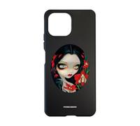 PHONECASES3D - Phone Case compatible with Mi 11 Lite Global Jasmine Becket - Compostable Phone Case Design Blood Orchid - Ergonomic Design - Lightweight & Durable Protection - Black