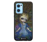 PHONECASES3D - Phone Case compatible with OPPO Reno 7 Jasmine Becket - 3D Phone Case Design Alice in a Monets Water Lillies - Patented 3D Effect Design - Lightweight & Durable Protection - Black