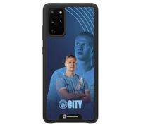 PHONECASES3D - Phone Case compatible with Samsung Galaxy S20 Plus/Pro Man City - Haaland - Patented 3D Effect Design - Lightweight & Durable Protection - Black