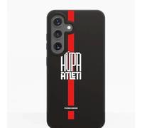 PHONECASES3D - Phone Case compatible with Samsung Galaxy S25 Atlético de Madrid Official Compostable 100% Plant Based Black
