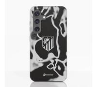 PHONECASES3D - Phone Case compatible with Samsung Galaxy S25 Atlético de Madrid - Tie Dye - Ergonomic Design - Lightweight & Durable Protection - Black