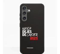PHONECASES3D - Phone Case compatible with Samsung Galaxy S25 Plus Atlético de Madrid Official Compostable 100% Plant Based Black
