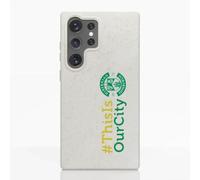 PHONECASES3D - Phone Case compatible with Samsung Galaxy S25 Ultra Hibernian FC Official Compostable 100% Plant Based Black