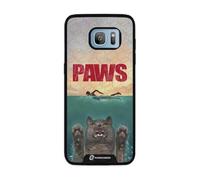 PHONECASES3D - Phone Case compatible with Samsung Galaxy S7 Edge Vincent Hie - 3D Phone Case Design Paws - Patented 3D Effect Design - Lightweight & Durable Protection - Black