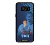 PHONECASES3D - Phone Case compatible with Samsung Galaxy S8 Plus Man City - Haaland - Patented 3D Effect Design - Lightweight & Durable Protection - Black