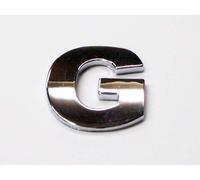 PhoneCaseWorld Chrome Look Letter G Car Decal/Badge - Comes with Self Adhesive Back