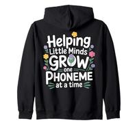 Phoneme Educator Phonological Reading Teacher Zip Hoodie