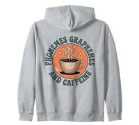 Phonemes Graphemes and Caffeine Lover for Reading Teachers Zip Hoodie