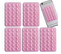 Phones Sticky Case - Phone Suction Pad Sticky Case | Silicone Suction Phone Pads - 5pcs 24-piece Silicone Cup Square Cases, Anti-slip, Suitable For Mobile Phones About 8.1x5.5cm/3.19x2.17 Inches