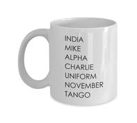 Phonetic Acronym - I'm a C**t - India Mike Alpha Charlie Uniform November Tango Funny Gift Slogan Mug SK528