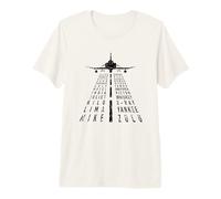 Phonetic Alphabet with F-4 Phantom II Distressed Design Premium T-Shirt