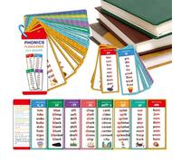 Phonetic Flash Cards, Fun and Secure Double-Sided Printing - Letter Toys for Learning Activities | For Home, School, Class, Birthday, Camping