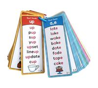 Phonetics Flash Cards - 1000 Words Learning Cards with Mixed Alphabet and Track, Learn To Read | Word Game For Kindergarten, Kindergarten, Kindergarten