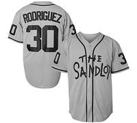Phoneutrix Benny 'The Jet' Rodriguez 30 The Sandlot Legends #23 Bel Air Short Sleeve 3D Print Fashion Baseball Jersey Shirts, 30 Grey, Medium