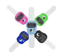 PHONEX Tally Counter Clicker: Digital Finger Counter Clicker Handheld, Pitch Counters for Accurate Tracking in Coaching, Knitting, People Counting, Lap Timing, Fishing, Golf, and Rowing. (Set of 5)…