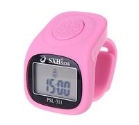 PHONEX Tally Counter Clicker : Multi-Channel Digital Finger Counter Tasbih with LED, Beep Sound, Time Clock & Reset Button - Premium Quality Dhikr Counter & Tasbeeh Counter (Pink)
