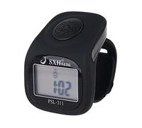PHONEX Tally Counter Clicker : Multi-Channel Digital Finger Counter Tasbih with LED, Beep Sound, Time Clock & Reset Button - Premium Quality Dhikr Counter & Tasbeeh Counter (Black)
