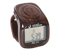 PHONEX Tally Counter Clicker : Multi-Channel Digital Finger Counter Tasbih with LED, Beep Sound, Time Clock & Reset Button - Premium Quality Dhikr Counter & Tasbeeh Counter (Brown)