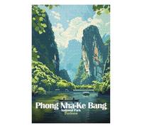 Phong Nha-Ke Bang National Park, Vietnam Themed Jigsaw Puzzle for Adults, 1000 PCS