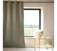 Phonic Thermal Blackout Curtain - 135 x 260 cm - Khaki - 8 Round Eyelets with Reinforcement Strip - Ready to Hang