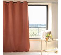 Phonic Thermal Blackout Curtain - 135 x 260 cm - Terracotta - 8 Round Eyelets with Reinforcement Strip - Ready to Hang