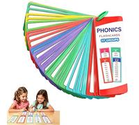 Phonics Flash Cards, 1000Words Flash Cards, 60Double-sided Cards Words Game