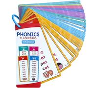 Phonics Flash Cards, 60 Double-Sided Cards with 1000 Sight Words, Covering Natural Spelling Rules Sight Words Game, Flashcard Teaching For 3-8 Years Old, Strong Foundation For Early English Education