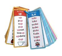 Phonics Flash Cards,60 Pieces Double-Sided Cards with 1000 Sight Words,Covering Natural Spelling Rules Sight Words Game,Flashcard Teaching Strong Foundation For Early English Education